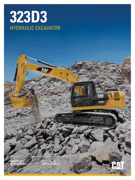 cat 323d3 brochure